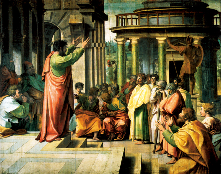   拉斐尔·桑西  Raffaello Santi——圣保罗在雅典传道